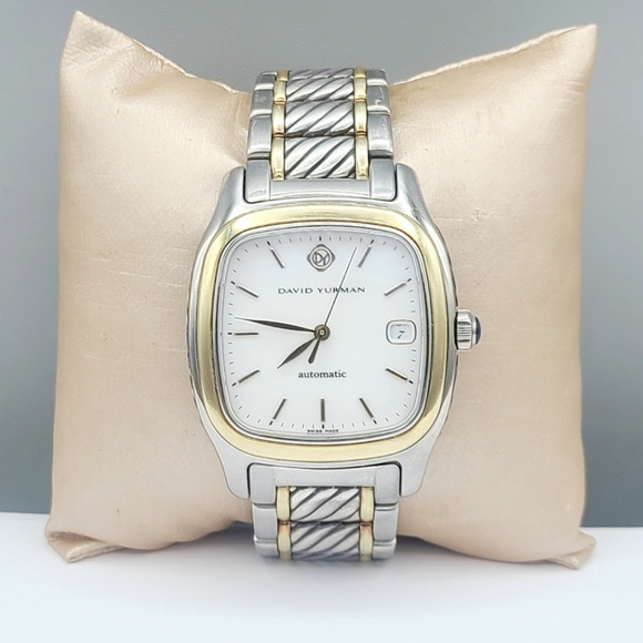 David Yurman 35mm Thoroughbred Automatic Watch With 18k Gold - Picture 1 of 1